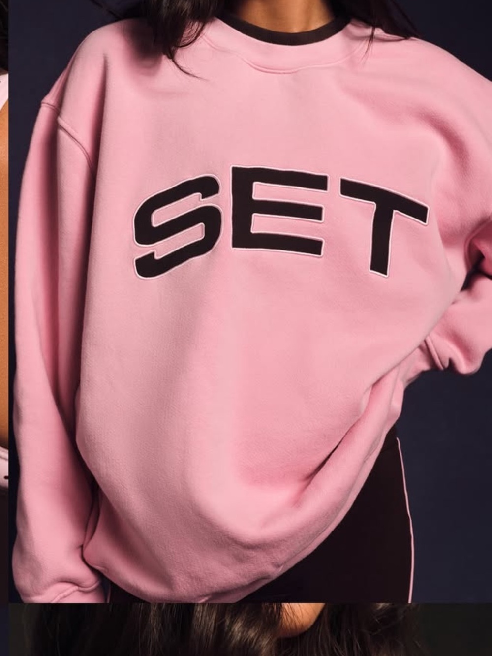 Set Active Staple Set Layered Crewneck in Swirl